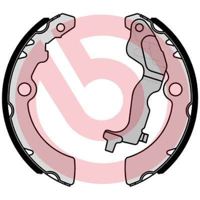 Būgninių stabdžių trinkelių komplektas — BREMBO S 79 528