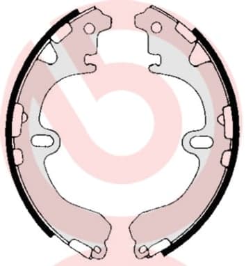 Būgninių stabdžių trinkelių komplektas — BREMBO S 83 503