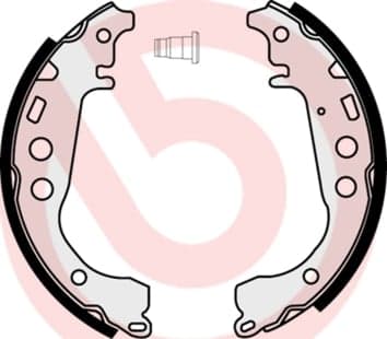 Būgninių stabdžių trinkelių komplektas — BREMBO S 83 508