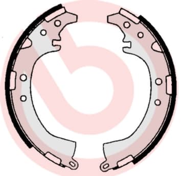 Būgninių stabdžių trinkelių komplektas — BREMBO S 83 528