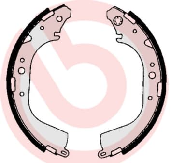 Būgninių stabdžių trinkelių komplektas — BREMBO S 83 530