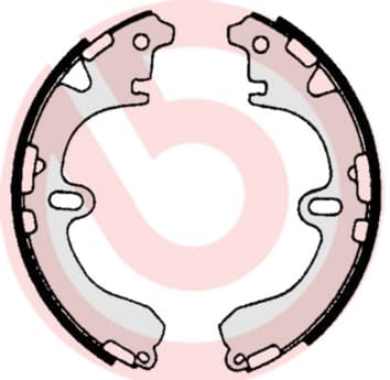 Būgninių stabdžių trinkelių komplektas — BREMBO S 83 531