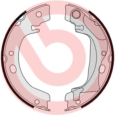 Rankinio stabdžio kaladėlių komplektas — BREMBO S 83 560