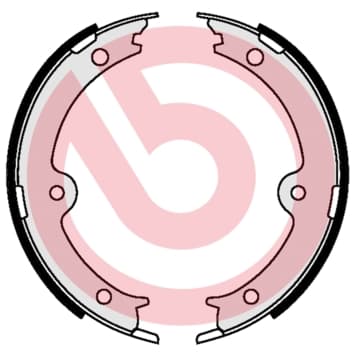Rankinio stabdžio kaladėlių komplektas — BREMBO S 83 564