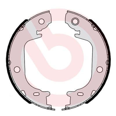 Rankinio stabdžio kaladėlių komplektas — BREMBO S 83 565