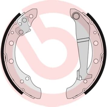 BREMBO S 85 508 Būgninių stabdžių trinkelių komplektas