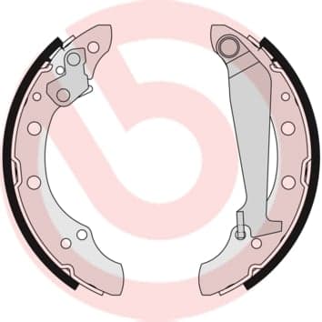 BREMBO S 85 511 Būgninių stabdžių trinkelių komplektas