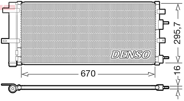 DENSO DCN10053 Oro kondicionieriaus kondensatorius