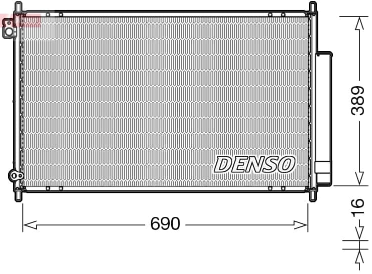 Oro kondicionieriaus kondensatorius — DENSO DCN40016