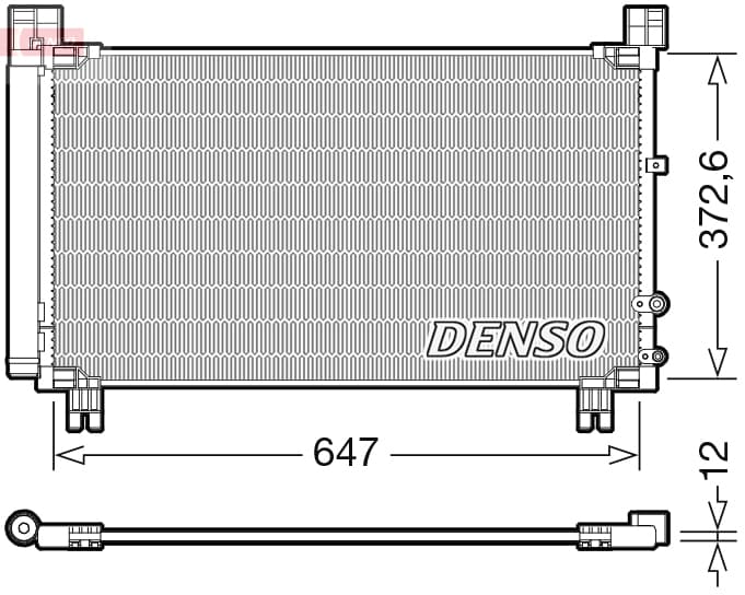 DENSO DCN50053 Oro kondicionieriaus kondensatorius