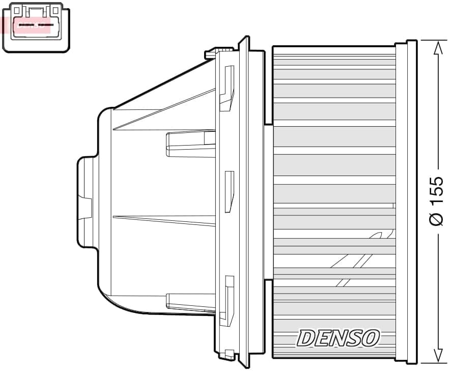 DENSO DEA10053 Salono ventiliatorius