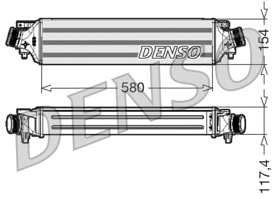 DENSO DIT01002 Tarpinis oro aušintuvas