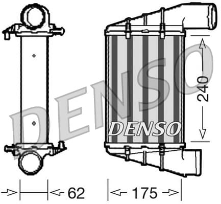 DENSO DIT02001 Tarpinis oro aušintuvas