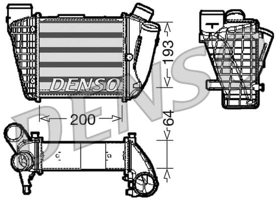 DENSO DIT02004 Tarpinis oro aušintuvas