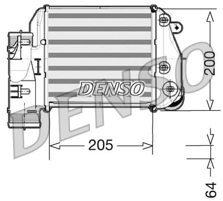 DENSO DIT02025 Tarpinis oro aušintuvas
