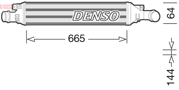DENSO DIT02036 Tarpinis oro aušintuvas