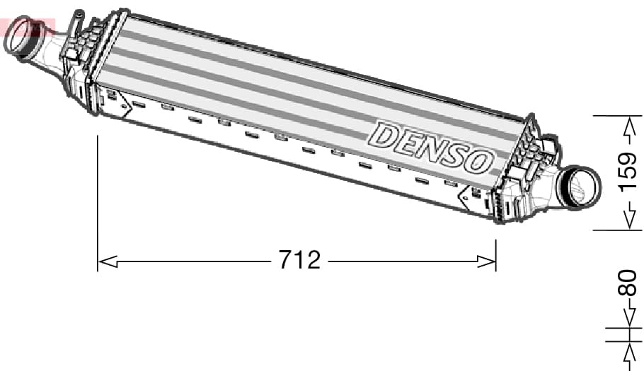 DENSO DIT02038 Tarpinis oro aušintuvas