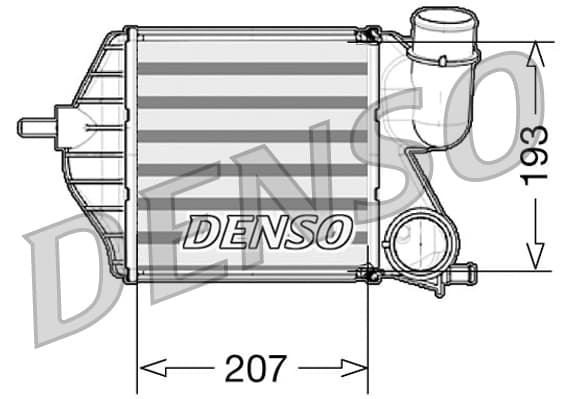 DENSO DIT09102 Tarpinis oro aušintuvas