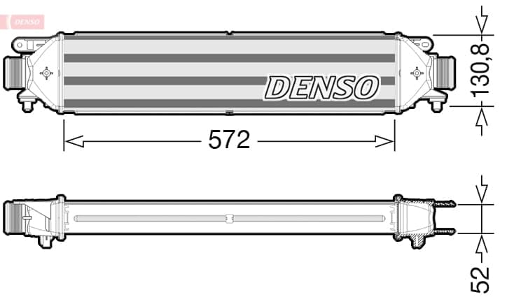DENSO DIT09103 Tarpinis oro aušintuvas