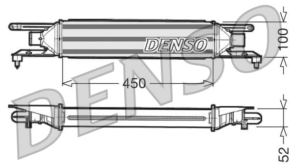 DENSO DIT09106 Tarpinis oro aušintuvas