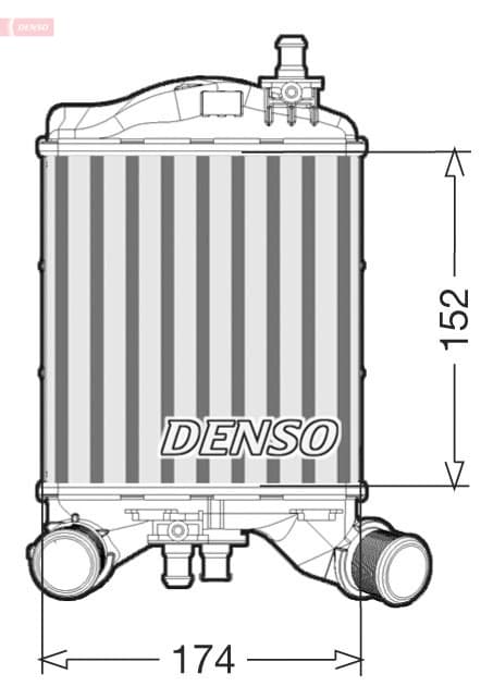 DENSO DIT09111 Tarpinis oro aušintuvas