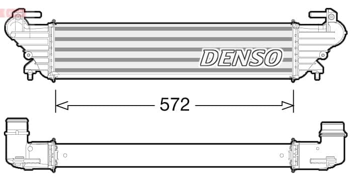 DENSO DIT09114 Tarpinis oro aušintuvas