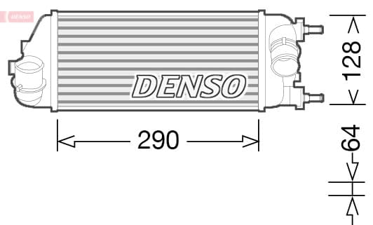 DENSO DIT09115 Tarpinis oro aušintuvas