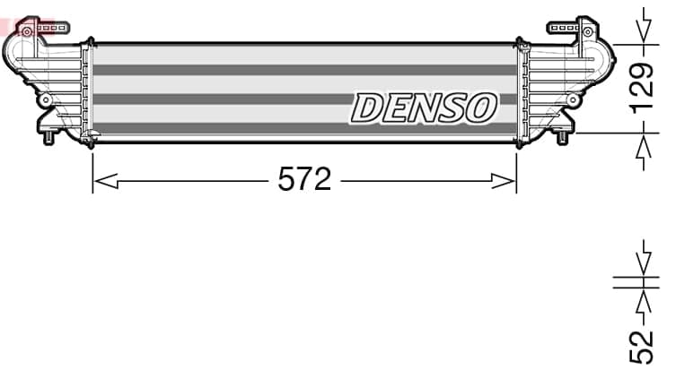 DENSO DIT09121 Tarpinis oro aušintuvas