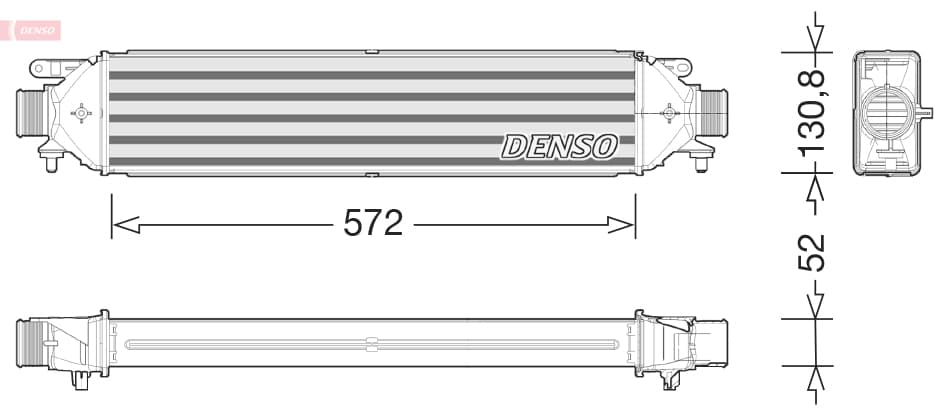 DENSO DIT09122 Tarpinis oro aušintuvas