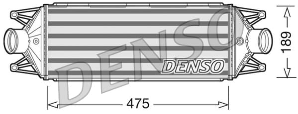 DENSO DIT12002 Tarpinis oro aušintuvas