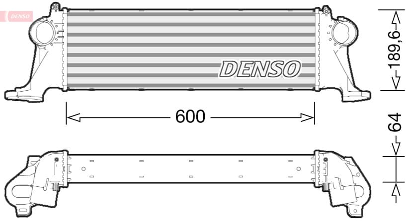 DENSO DIT12004 Tarpinis oro aušintuvas