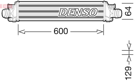 DENSO DIT15001 Tarpinis oro aušintuvas