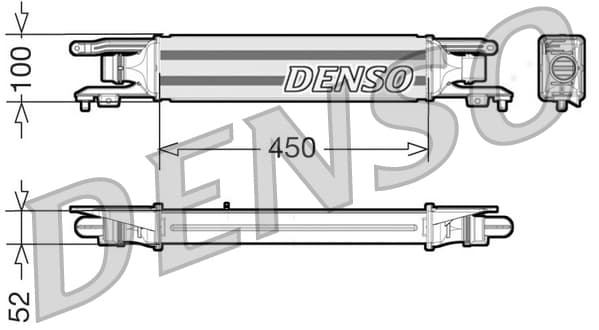 DENSO DIT20001 Tarpinis oro aušintuvas