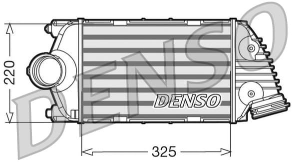 DENSO DIT28015 Tarpinis oro aušintuvas