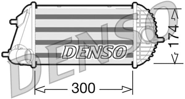 DENSO DIT47001 Tarpinis oro aušintuvas