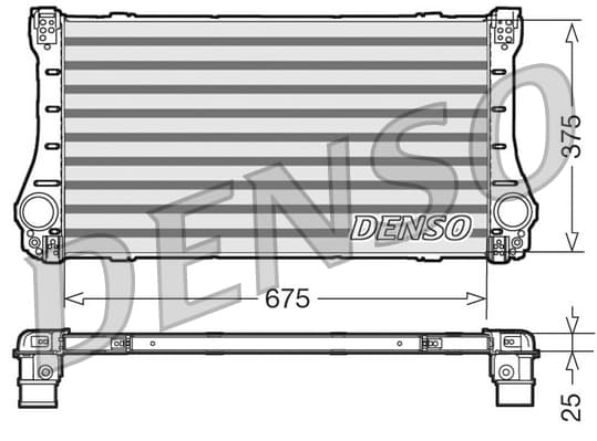 DENSO DIT50006 Tarpinis oro aušintuvas