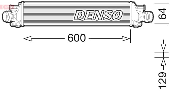 DENSO DIT99000 Tarpinis oro aušintuvas