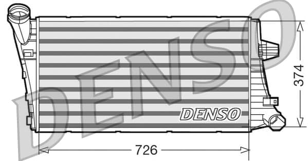 DENSO DIT99020 Tarpinis oro aušintuvas