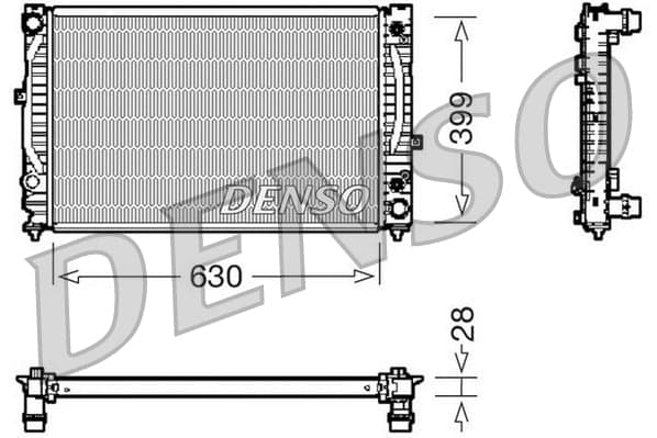 DENSO Variklio aušinimo radiatorius