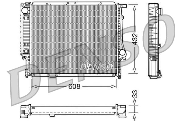 DENSO DRM05053 Variklio aušinimo radiatorius