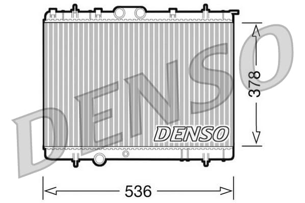 Variklio aušinimo radiatorius — DENSO DRM21030