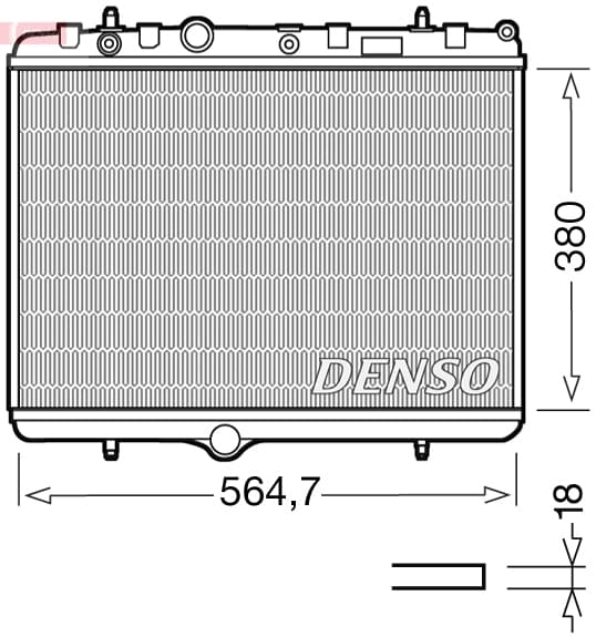 DENSO Variklio aušinimo radiatorius