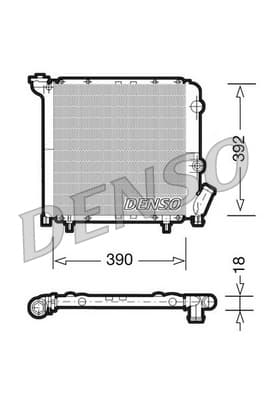 DENSO DRM23029 Variklio aušinimo radiatorius