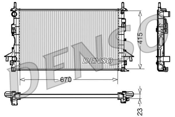 DENSO DRM23083 Variklio aušinimo radiatorius