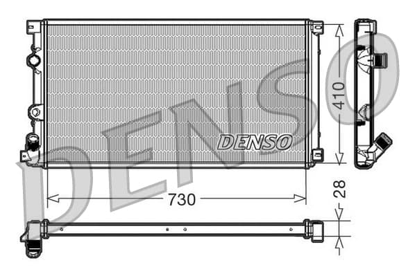 DENSO DRM23090 Variklio aušinimo radiatorius