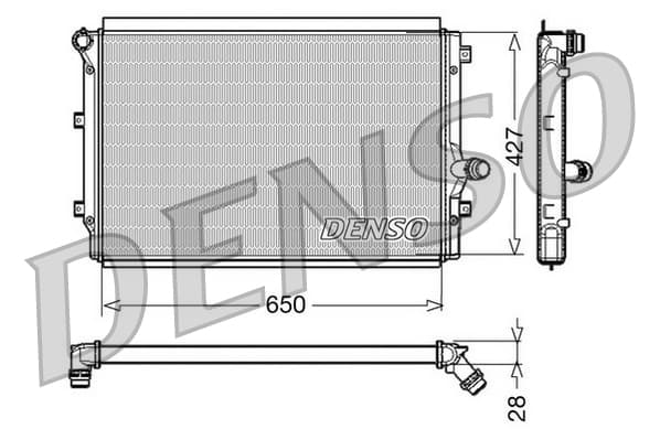 DENSO DRM32017 Variklio aušinimo radiatorius