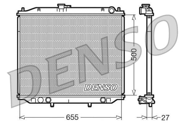 DENSO DRM46020 Variklio aušinimo radiatorius