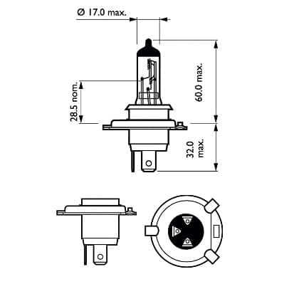 PHILIPS 12342PRC1 Prožektorius Lemputė
