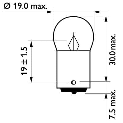PHILIPS 13821CP Indikatorius Lemputė
