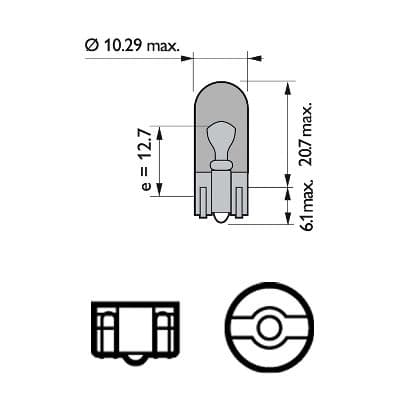 PHILIPS 12396NACP Indikatorius Lemputė